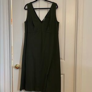 Ava & Viv Comfy Green Jersey Sleeveless Dress